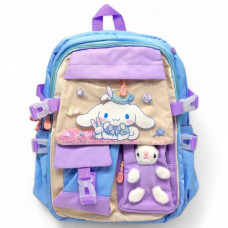 Рюкзак школьный "Санрио. СИНАМОРОЛ" 44х30х20 см (ГОЛУБОЙ)