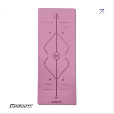 Коврик для йоги профессиональный EasyFit Pro каучук 5 мм Розовый