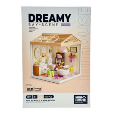 Конструктор-румбокс Mini House серии Интерьер – Ванная комната (свет)