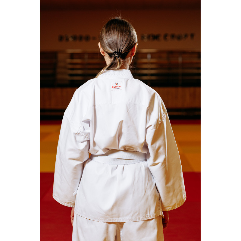 Біле кімоно для дівчат/жінок, айкідо, TM BUDOGI, зріст 180 см, щільність 240 гр/м.кв.