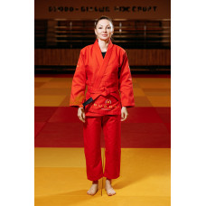 Червоне кімоно для дівчат/жінок, грепплінг, TM BUDOGI, зріст 160 см, щільність 450 гр/м.кв.