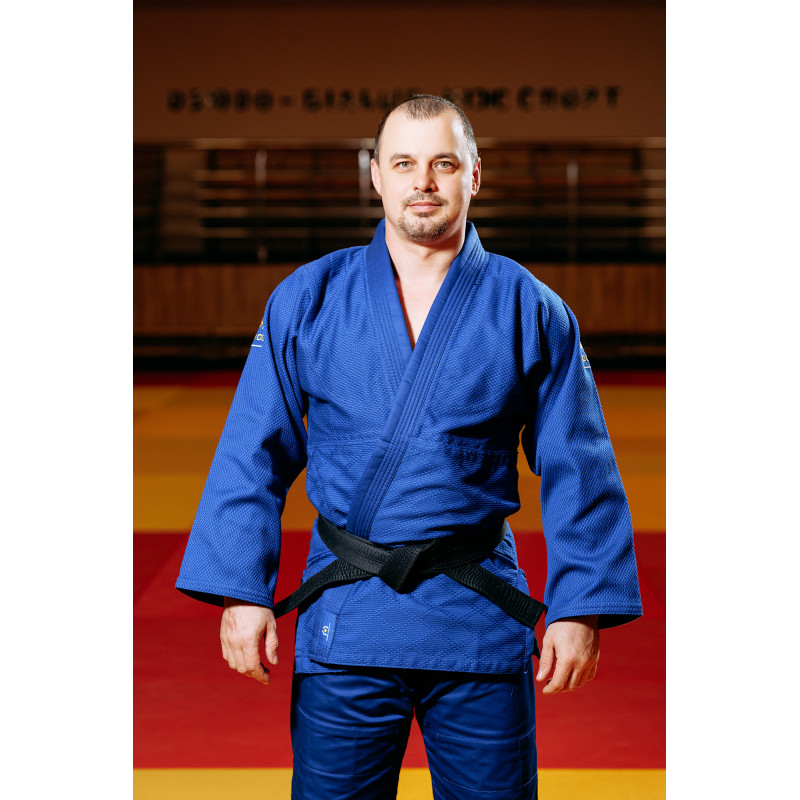 Синє кімоно для хлопців/чоловіків, дзюдо, TM BUDOGI серія PRO 2 - оновлена модель, 150 розмір, щільність 720 гр/м.кв.