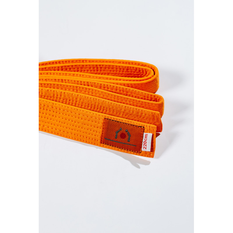 Помаранчевий/оранжевий пояс для дзюдо ТМ BUDOGI, серія ADVANCED, довжина 240 см