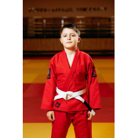 Кімоно для джиу - джитсу червоне, TM "Kintayo", 130 зріст, щільність 350 гр/м.кв.