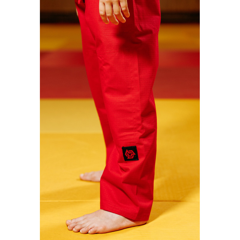 Кімоно для джиу - джитсу червоне, TM "Kintayo", 130 зріст, щільність 350 гр/м.кв.