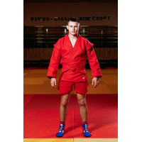 Форма для самбо (самбовка) TM "Kintayo", Рост 190 см, Плотность 550 гр/м², Хлопок, Полиэстер, Красный