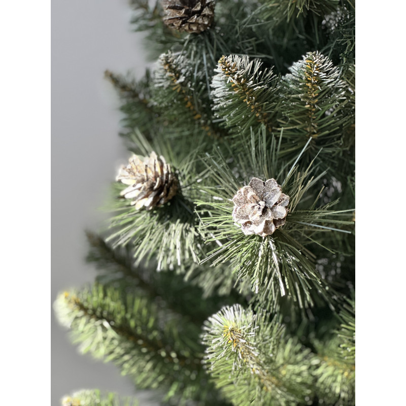 Ялинка із білим напиленням та шишками SNOWY CONE TREE