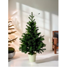 Елка литая в горшке, зеленая POTTED TREE GREEN
