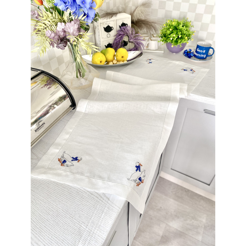 Доріжка з вишиваної колекції "Гуси" GU14