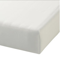 Простирадло SATIN FITTED SHEET WHITE-180