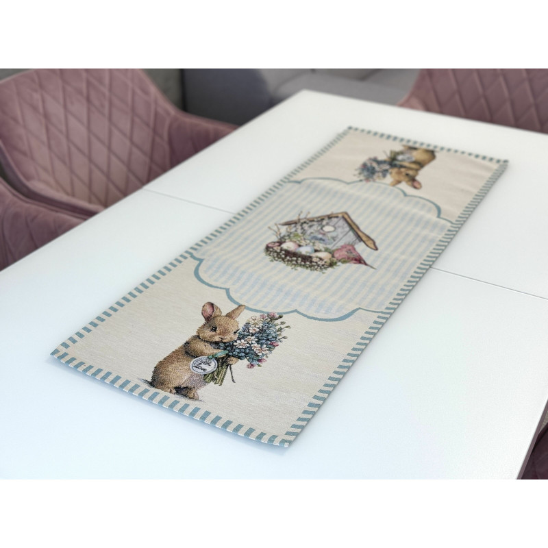 Доріжка гобеленова BLUE BUNNIES Limaso