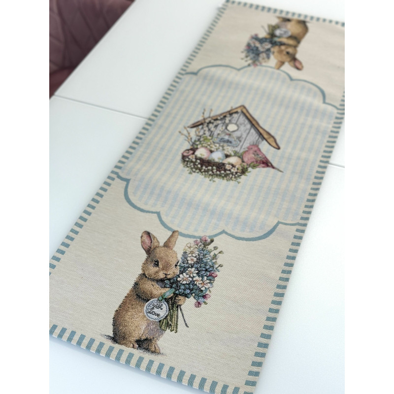 Доріжка гобеленова BLUE BUNNIES Limaso