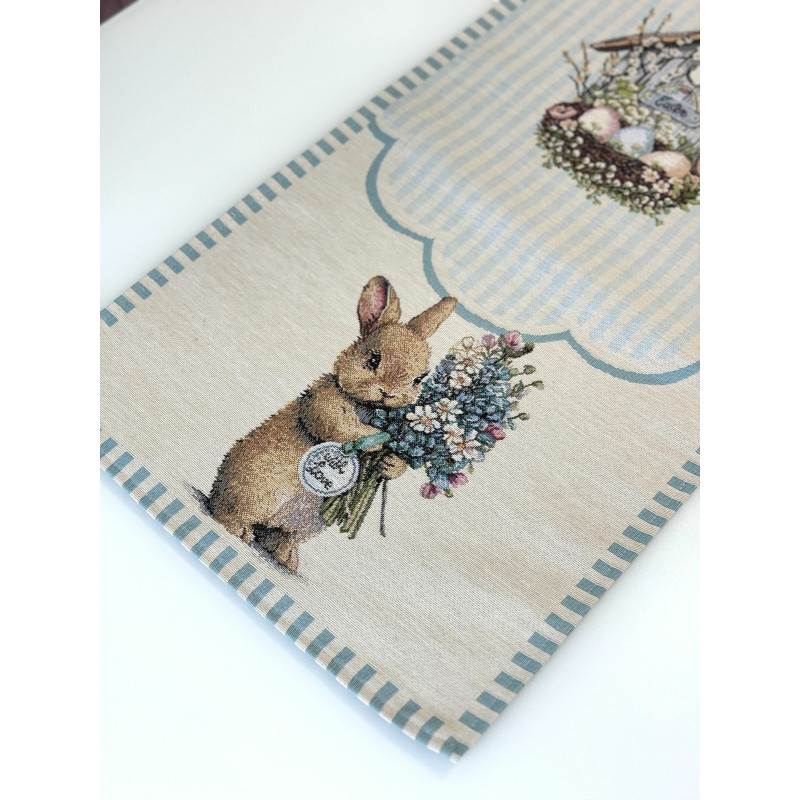 Доріжка гобеленова BLUE BUNNIES Limaso