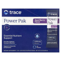 Електроліти зі смаком ягоди асаї, Electrolyte Stamina Power Pak, Trace Minerals Research, 30 пакетів по 5,2 г кожен