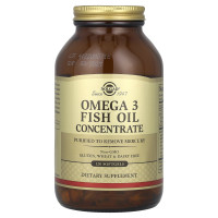 Омега-3, Omega-3 Fish Oil, Solgar, концентрат рыбьего жира, 120 гелевых капсул