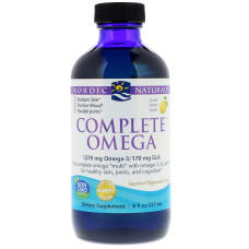 Омега 3 6 9 (лимон), Complete Omega, Nordic Naturals, лимон, 237 мл.