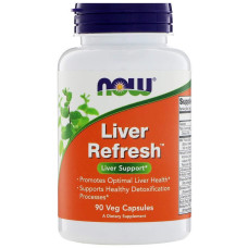 Підтримка печінки, Liver Refresh, Now Foods, 90 рослинних капсул