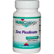 Цинк Піколінат, Zinc Picolinate, Nutricology, 60 капсул