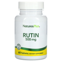 Рутин, Rutin, Nature's Plus, 500 мг, 60 таблеток