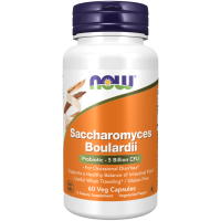 Сахароміцети Буларді, Saccharomyces Boulardii, Now Foods, 5 млрд. КУО, 60 вегетаріанських капсул