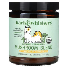 Комплекс грибів для здоров'я тварин, Mushroom Blend, Dr. Mercola, органічна ферментована грибна суміш для собак та котів, 60 г