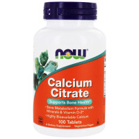 Кальцій цитрат з мінералами, Calcium Citrate, Now Foods, 100 таблеток