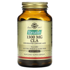 Кон'югована лінолева кислота, Tonalin CLA, Solgar, 1300 мг, 60 гелевих капсул