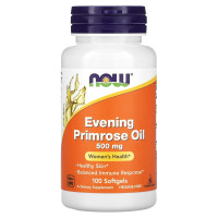 Масло вечерней примулы, Evening Primrose Oil, Now Foods, 500 мг, 100 капсул