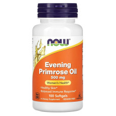 Олія вечірньої примули, Evening Primrose Oil, Now Foods, 500 мг, 100 капсул