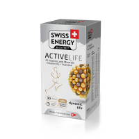 Вітаміни та мінерали з гуараною, ACTIVELIFE 25 Vitamins and Minerals+Vitamin K2+Guarana, Swiss Energy, 30 капсул