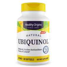Убихинол CoQ10, Ubiquinol, Healthy Origins, 100 мг, 30 гелевых капсул