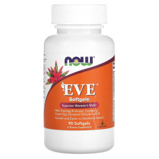 Витамины для женщин, EVE Women's Multi, Now Foods, превосходный комплекс, 90 капсул