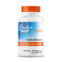 Наттокиназа, Nattokinase, Doctor's Best, 2.000 FUs, 90 капсул