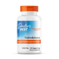 Наттокіназа, Nattokinase, Doctor's Best, 2.000 FUs, 90 капсул