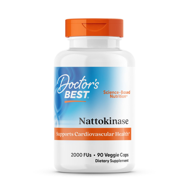 Наттокіназа, Nattokinase, Doctor's Best, 2.000 FUs, 90 капсул