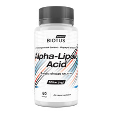 Альфа-ліпоєва кислота, Alpha Lipoic Acid, Biotus, 60 капсул