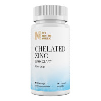 Хелатний цинк, Chelated Zinc, My Nutri Week, 30 мг, 100 капсул