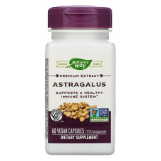 Астрагал, Astragalus, Nature's Way, стандартизированный, 60 веганских капсул