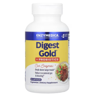 Ензими плюс пробіотики, Digest Gold Probiotics, Enzymedica, 90 капсул