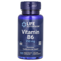 Витамин В6 (пиридоксин), Vitamin B6, Life Extension, 250 мг, 100 вегетарианских капсул