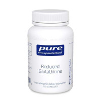 Глутатион пониженный, Reduced Glutathione, Pure Encapsulations, для здоровья клеток и функции печени, 120 капсул