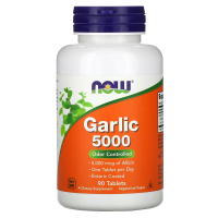 Часник 5000, екстракт, Garlic 5000, Now Foods, 500 мг, 90 таблеток