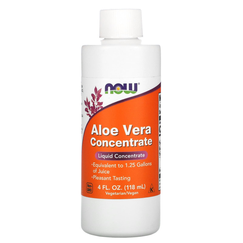 Алоэ вера концентрат, Aloe Vera, Now Foods, 118 мл