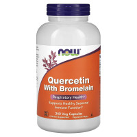 Кверцетин и бромелайн, Quercetin Bromelain, Now Foods, 240 вегетарианских капсул