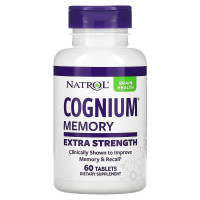 Когніум, Cognium, Natrol, посилений, 200 мг, 60 таблеток