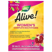 Мультивітаміни для жінок, Alive! Women's Complete Multivitamin, Nature's Way, 50 таблеток