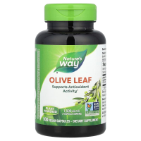 Листья оливы, Olive Leaf, Nature's Way, 1500 мг, 100 веганских капсул (500 мг в капсуле)