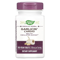 Гарлицин, поддержка сердца, Garlicin, Cardio, Nature's Way, без запаха, 180 таблеток