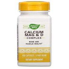 Комплекс кальция и магния с витамином D, Calcium Mag & D Complex, Nature's Way, 100 капсул
