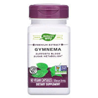 Джимнема стандартизованная, Gymnema, Nature's Way, 500 мг, 60 веганских капсул